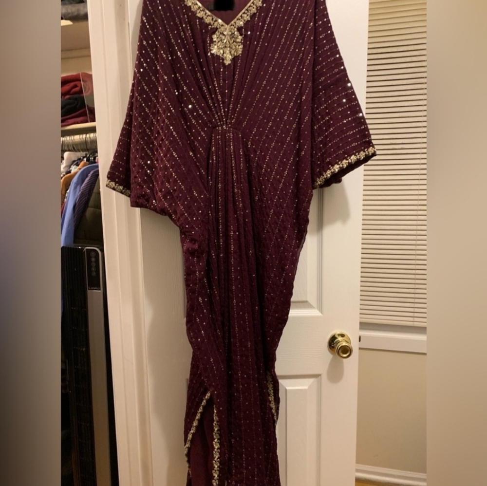 NWT heavily sequined kaftan